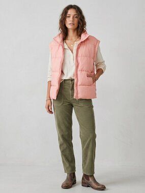 Free People Movement Puffer Vest Fruit Punch Womens M Lightweight Pink Outerwear